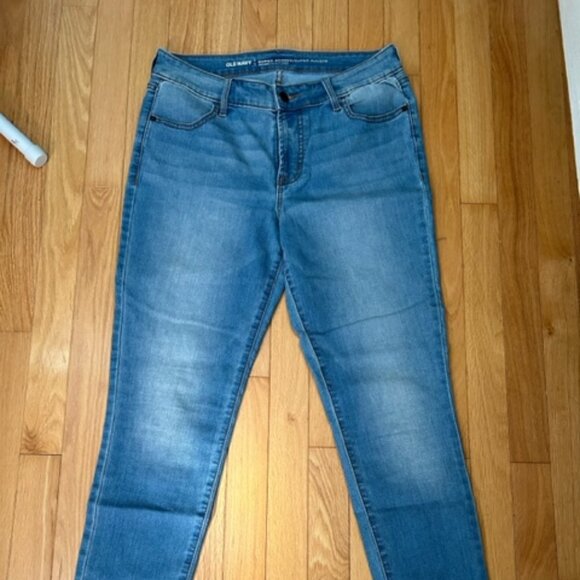 Old Navy, Mid-Rise Super Skinny, Size 8, Blue - Picture 1 of 4